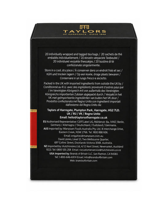 Taylors of Harrogate Rooibos Tea 20 Individually Wrapped Tea Bags 1.4 oz (40 g)