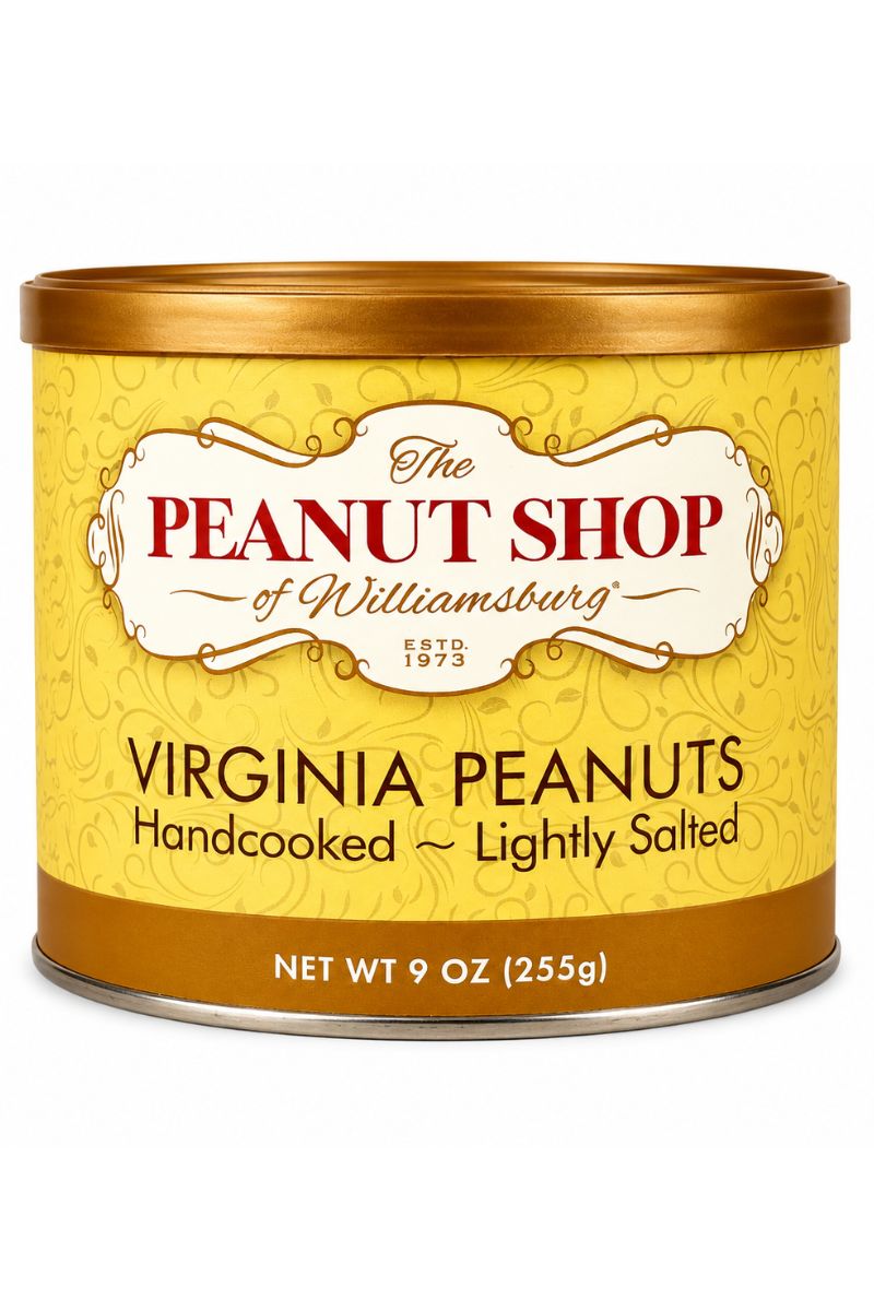 The Peanut Shop of Williamsburg Handcooked Lightly Salted Virginia Peanuts