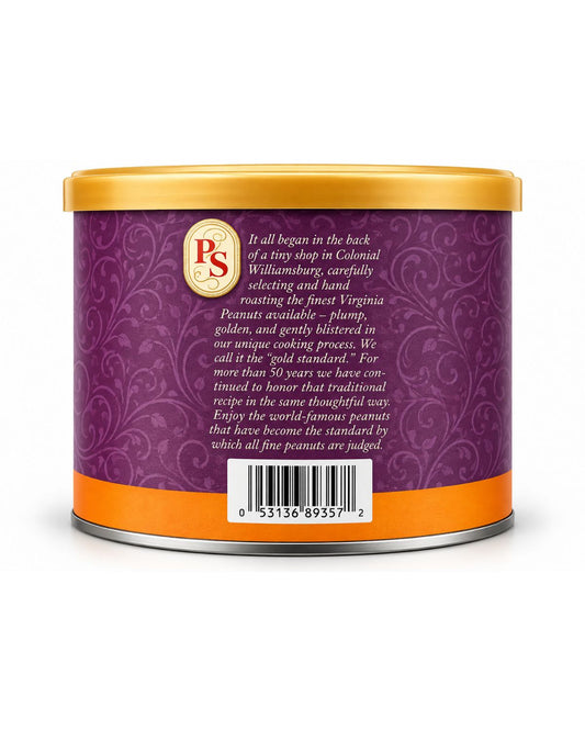 The Peanut Shop of Williamsburg Jumbo Whole Cashews – Lightly Salted Gift Tin, 9 oz (255 g)