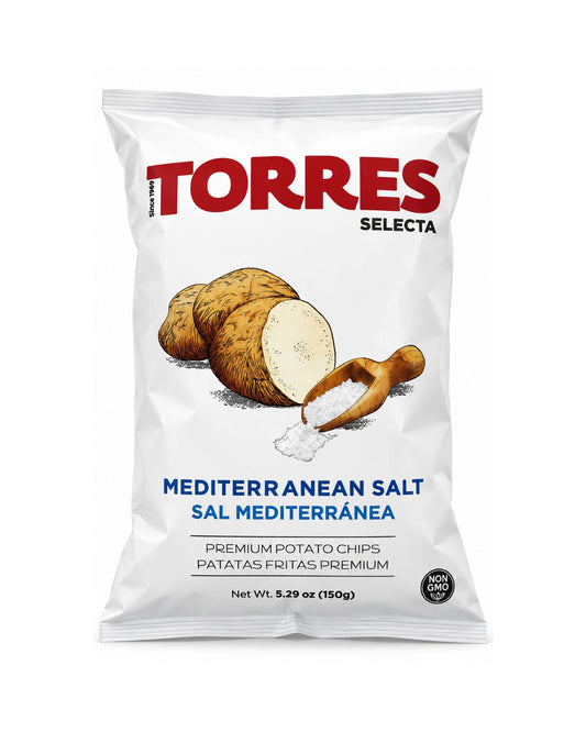 Torres Selecta Mediterranean Salt Premium Potato Chips 5.29 oz (150 g)