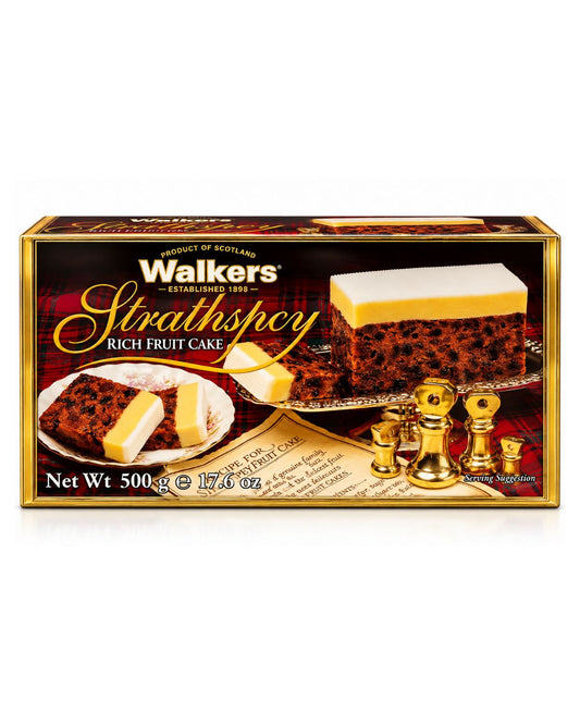 Walker’s Strathspey Rich Fruit Cake – Traditional Scottish Christmas Fruitcake, 16.7 oz