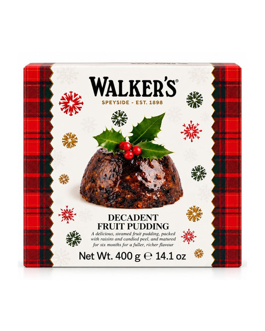 Walker's Decadent Scottish Christmas Fruit Pudding – 14.1 oz (400 g)
