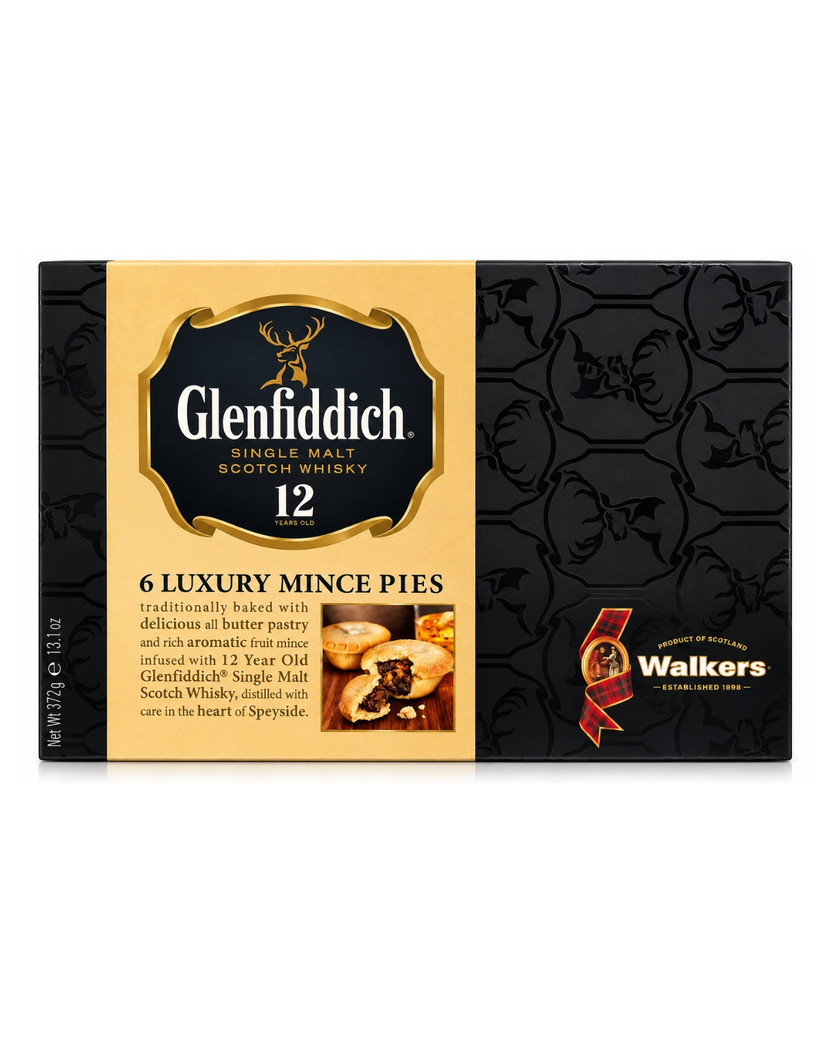 Walker's Glenfiddich Whisky Mincemeat Tarts – Scottish Holiday Treats, 13.1 oz
