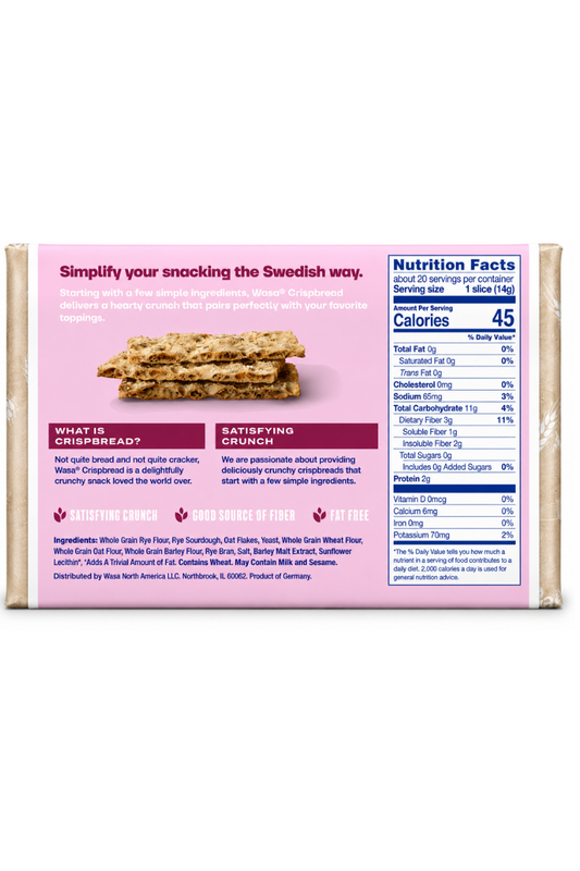 Wasa Multi Grain Swedish Style Crispbread – Non-GMO, 9.7 oz
