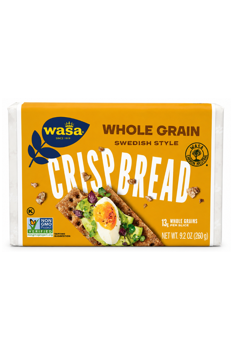 WASA WHOLE GRAIN CRISPBREAD, 9.2 OZ