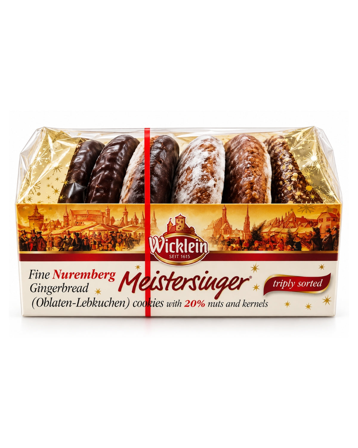 Wicklein 3-Variety Assorted Lebkuchen – German Christmas Gingerbread, 7.05 oz