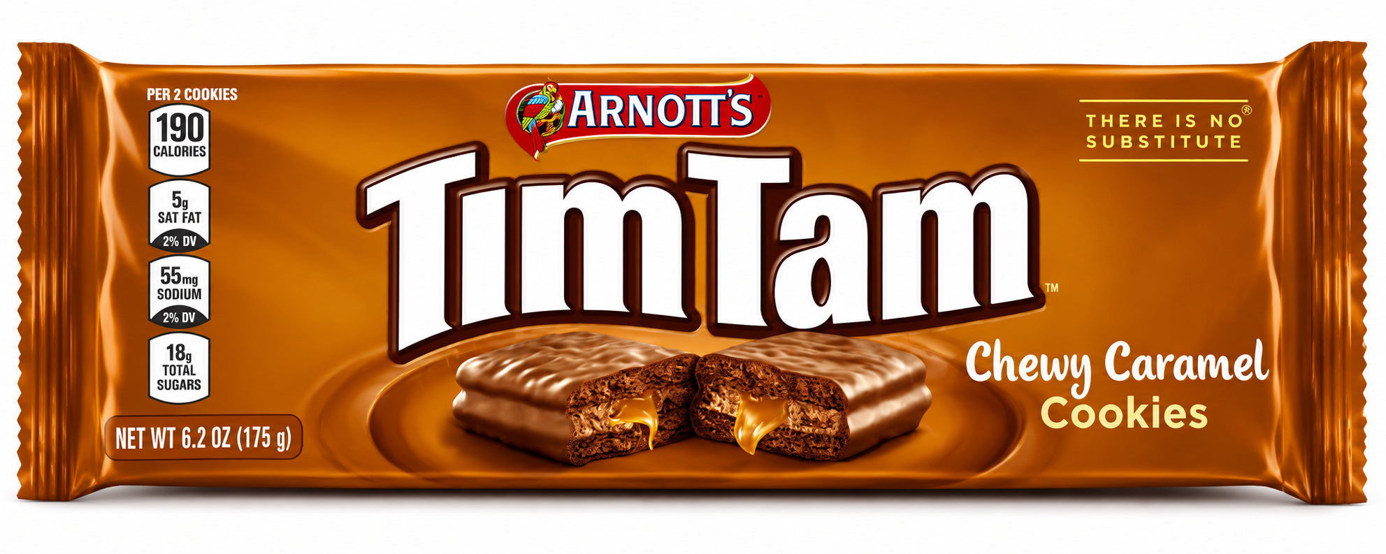 Arnott's Tim Tam Chewy Caramel Cookies 6.2 oz 175 g