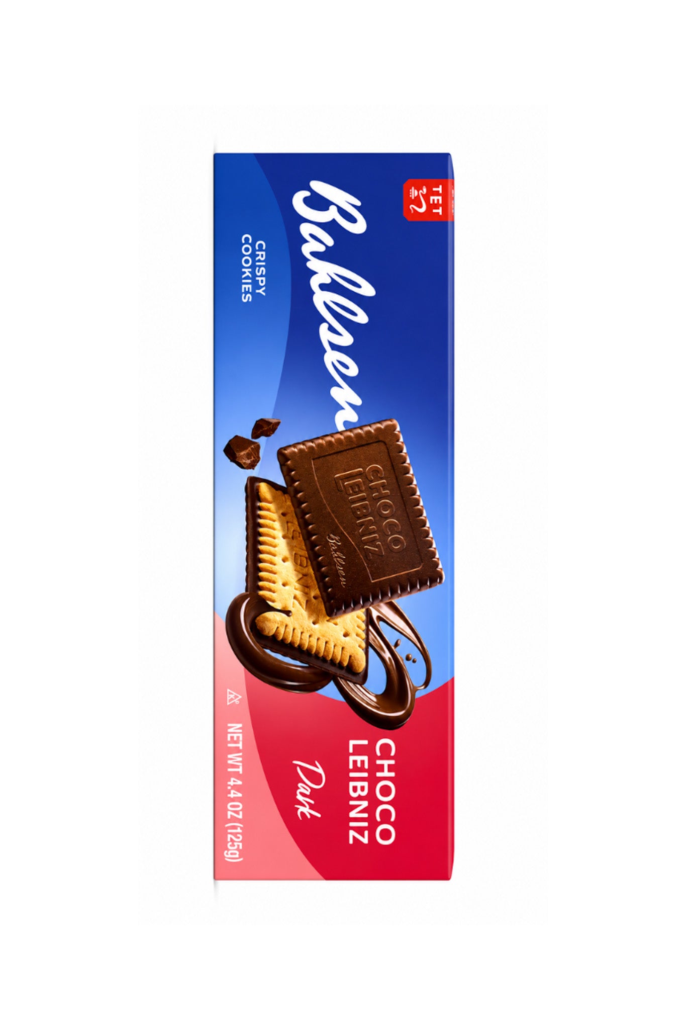 Bahlsen Choco Leibniz Dark Crispy Cookies 4.4 oz package