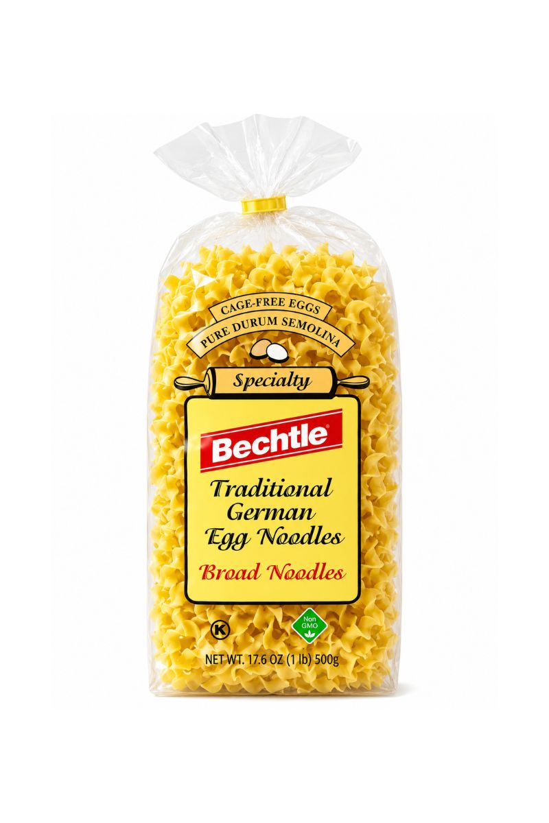 Bechtle Traditional German Egg Noodles Broad Noodles bag, 17.6 oz