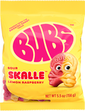 BUBS Sour Skalle Lemon Raspberry Swedish Gummy Candy, 5.5oz