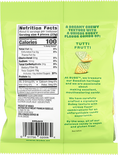 BUBS DIAMOND TUTTI FRUTTI GUMMIES
