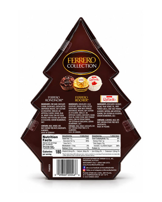 ferrero collection 12 pc tree box 4 7 oz — back