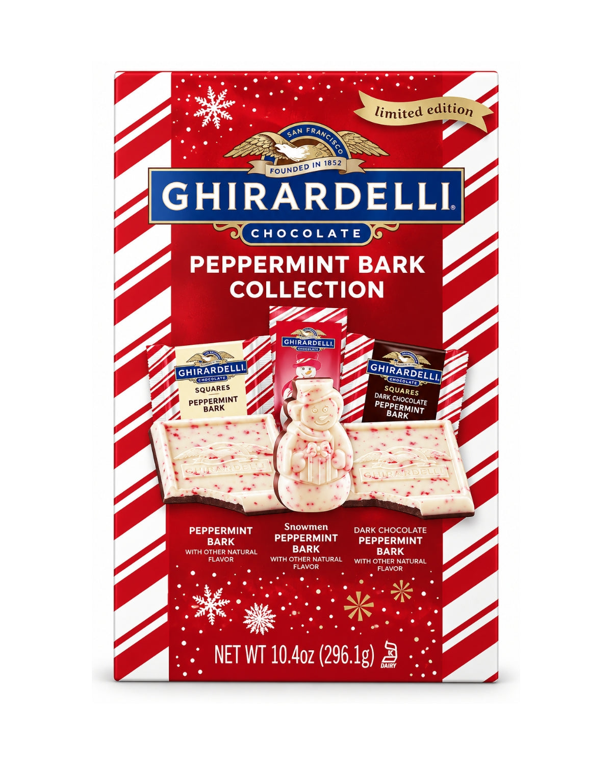 Ghirardelli Peppermint Bark Collection 10.4 oz limited edition holiday chocolate gift box