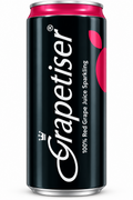 Grapetiser 100% Red Grape Juice Sparkling Can