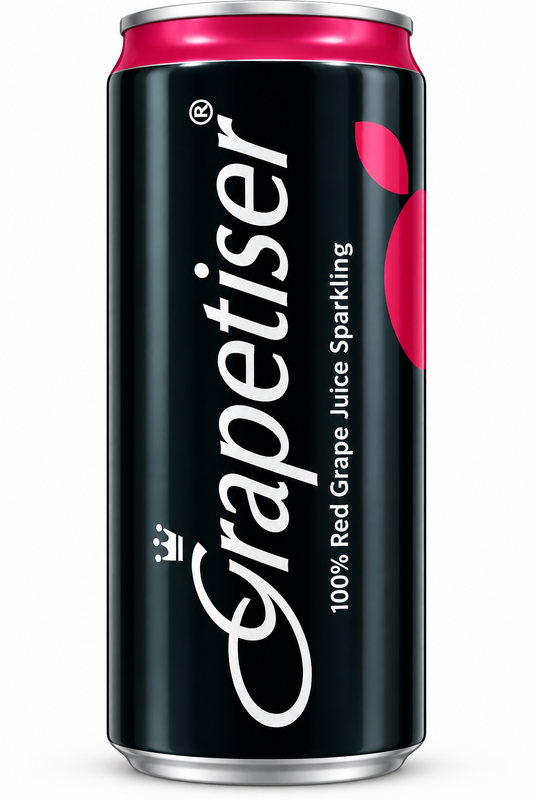 Grapetiser 100% Red Grape Juice Sparkling can