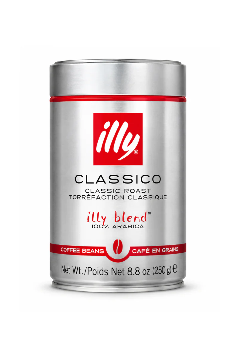 Illy Classico Classic Roast Whole Bean Coffee can, 8.8 oz