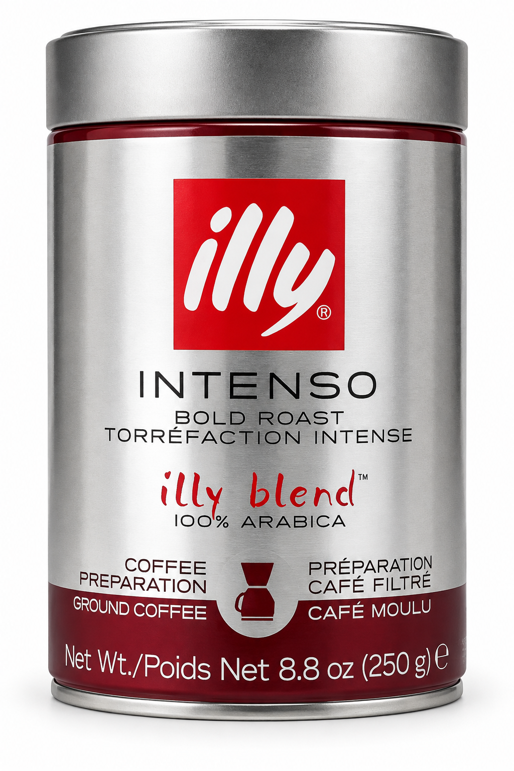 illy Intenso Bold Roast Ground Coffee 8.8 oz 250 g 100% Arabica
