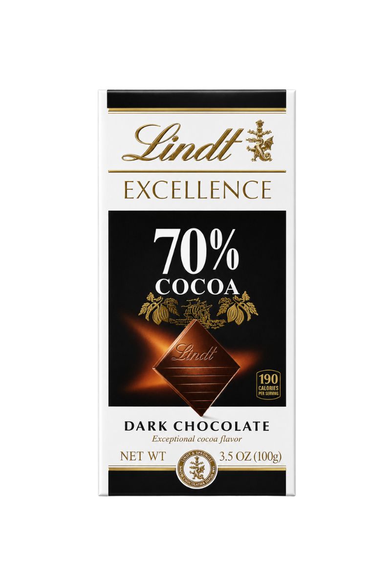 Lindt Excellence 70% Cocoa Dark Chocolate Bar 3.5 oz