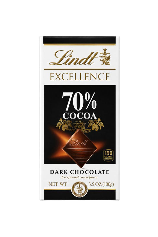 Lindt Excellence 70% Cocoa Dark Chocolate Bar 3.5 oz