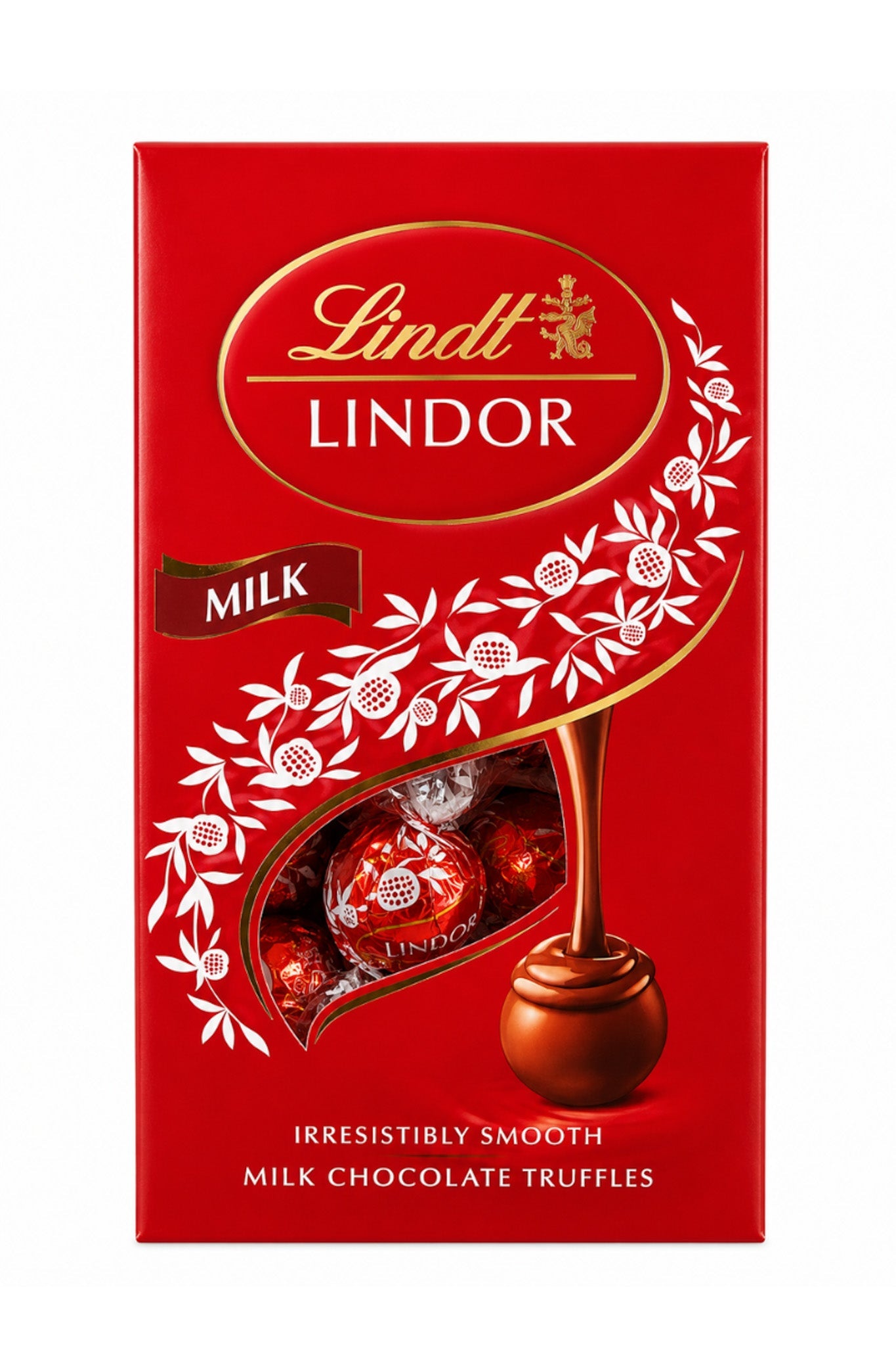 Lindt LINDOR Milk Chocolate Truffles 5.1 oz box
