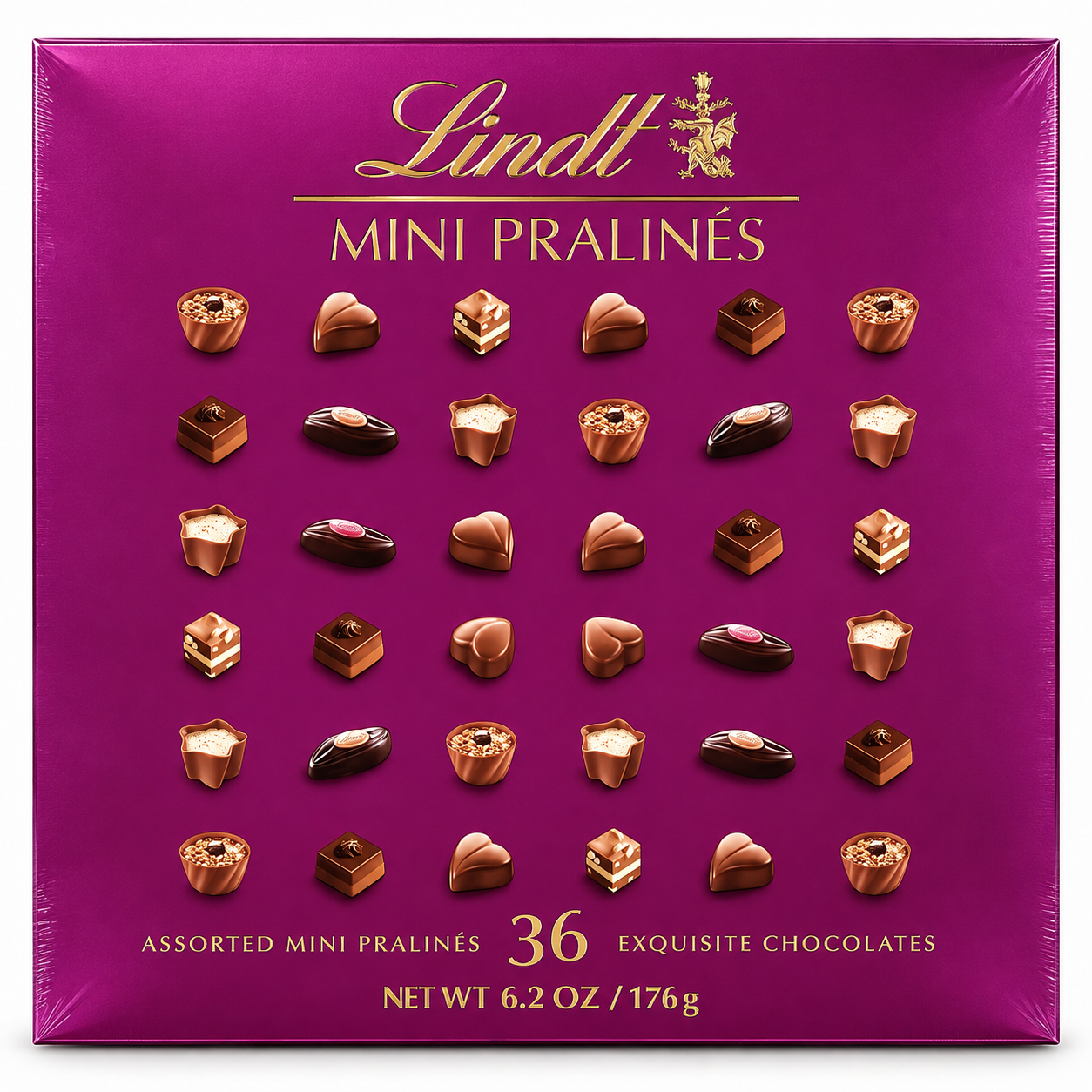 Lindt Mini Pralines 36-piece assorted chocolate gift box 6.2 oz