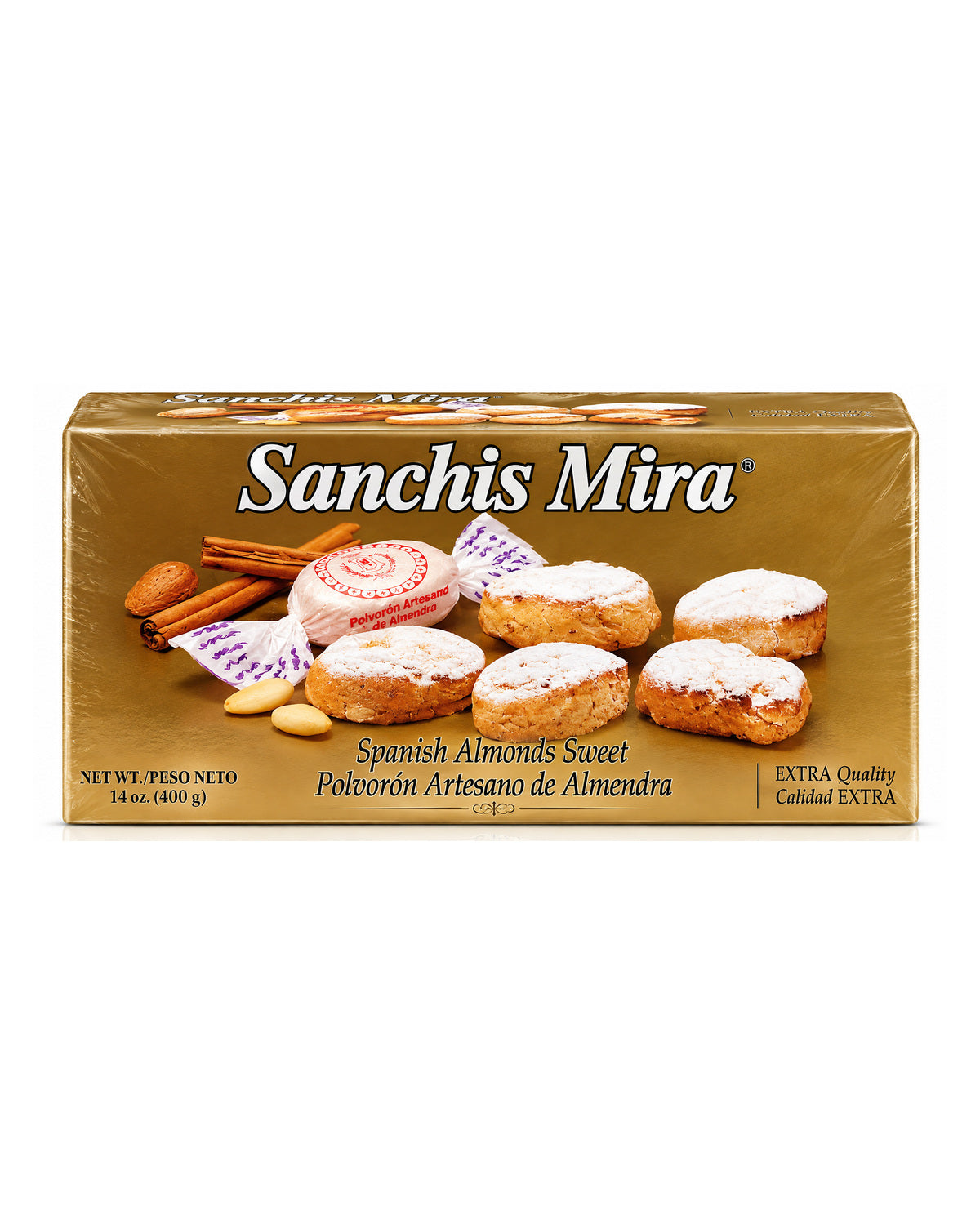 Sanchis Mira Spanish Almond Polvorones – Traditional Christmas Cookies 14 oz product packaging