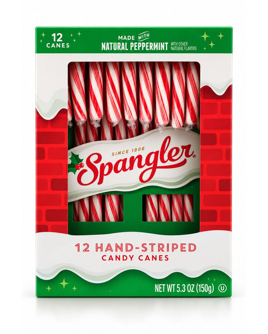 spangler red white candy canes 5 3 oz — front